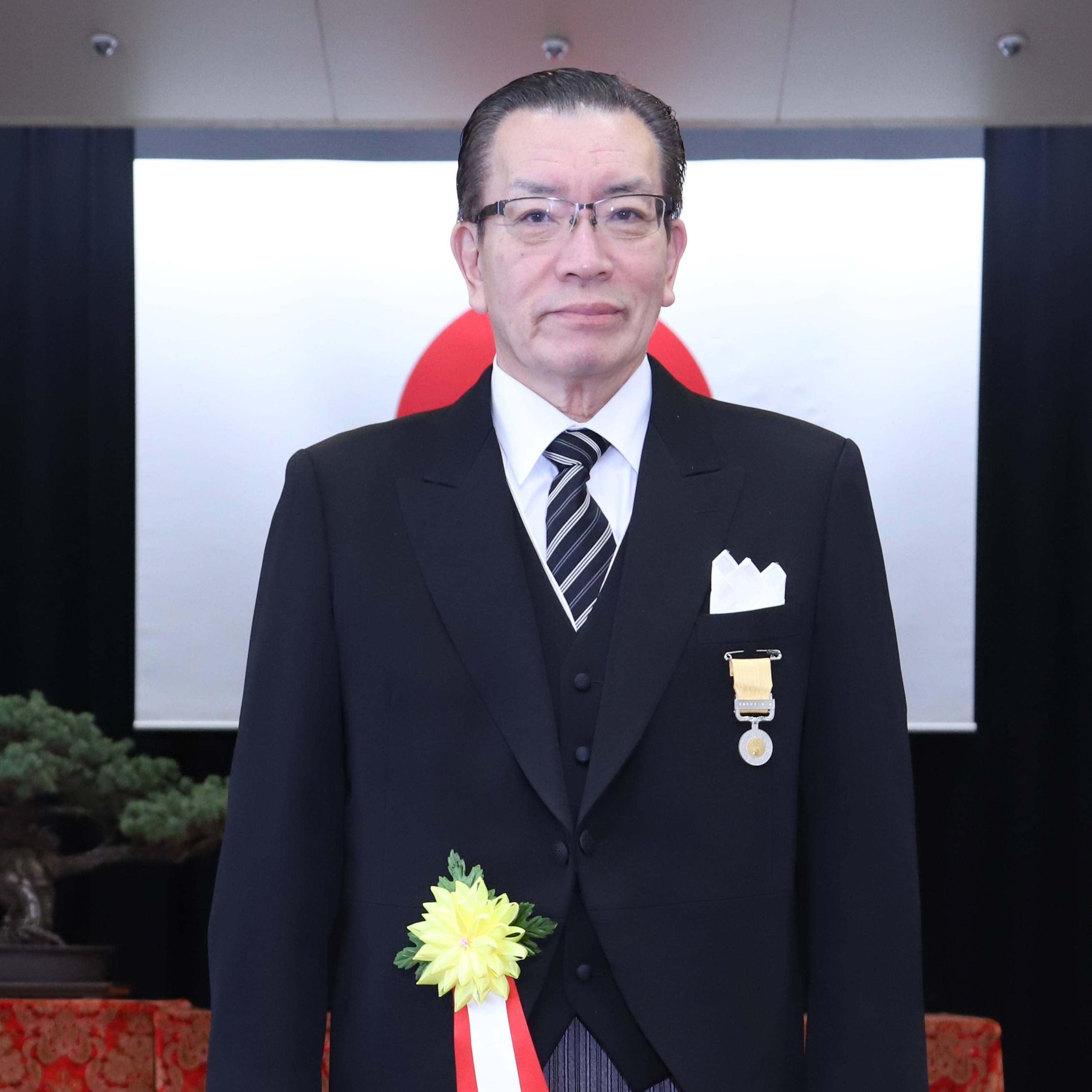 黄綬褒章_山本会長